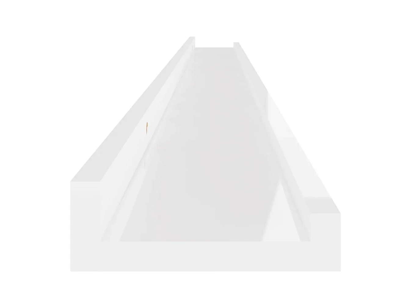 Mensole da parete 4 pz Bianco lucido 115x9x3 cm