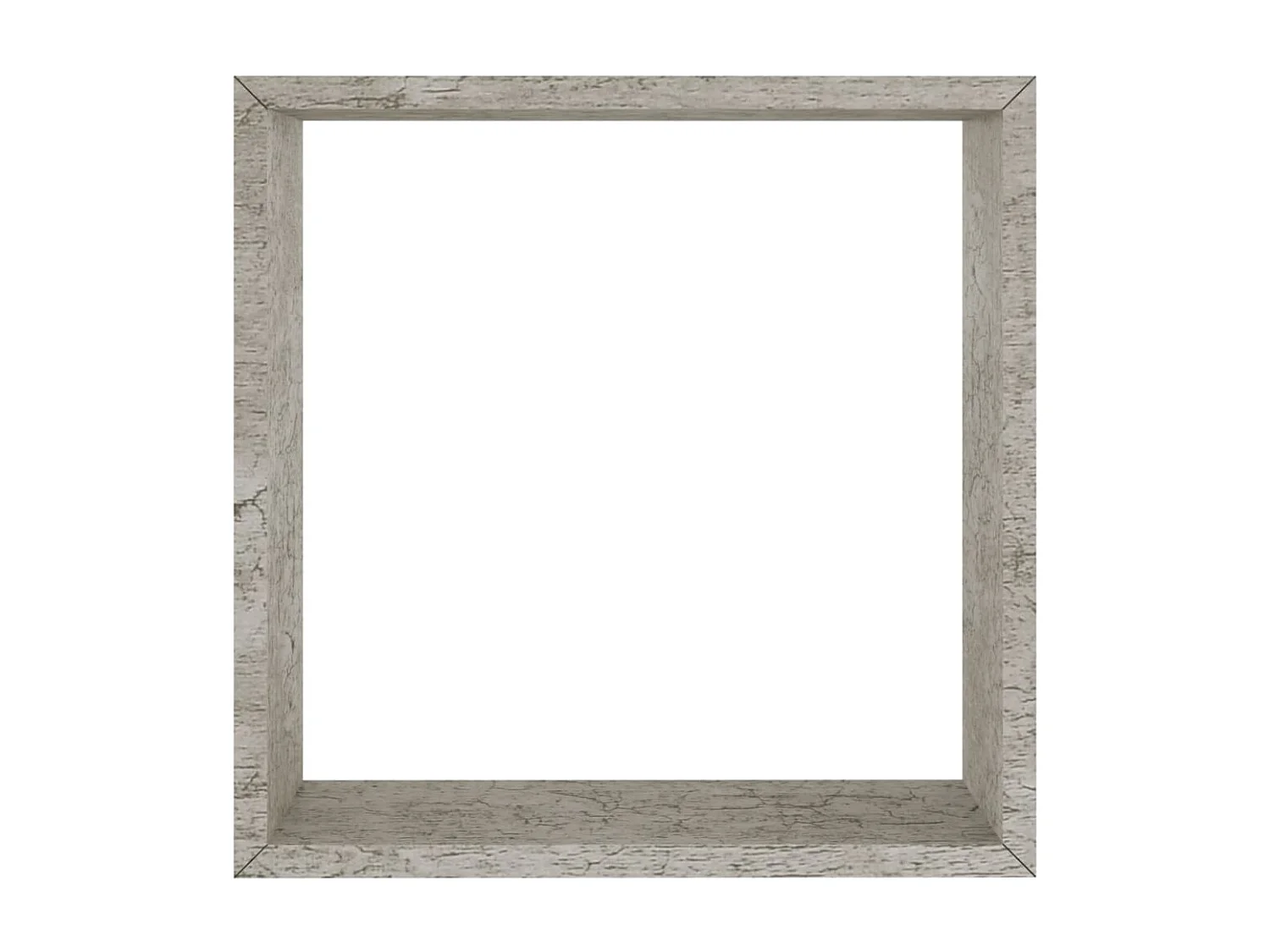 Mensole da parete a cubo da 3 pezzi, grigio cemento