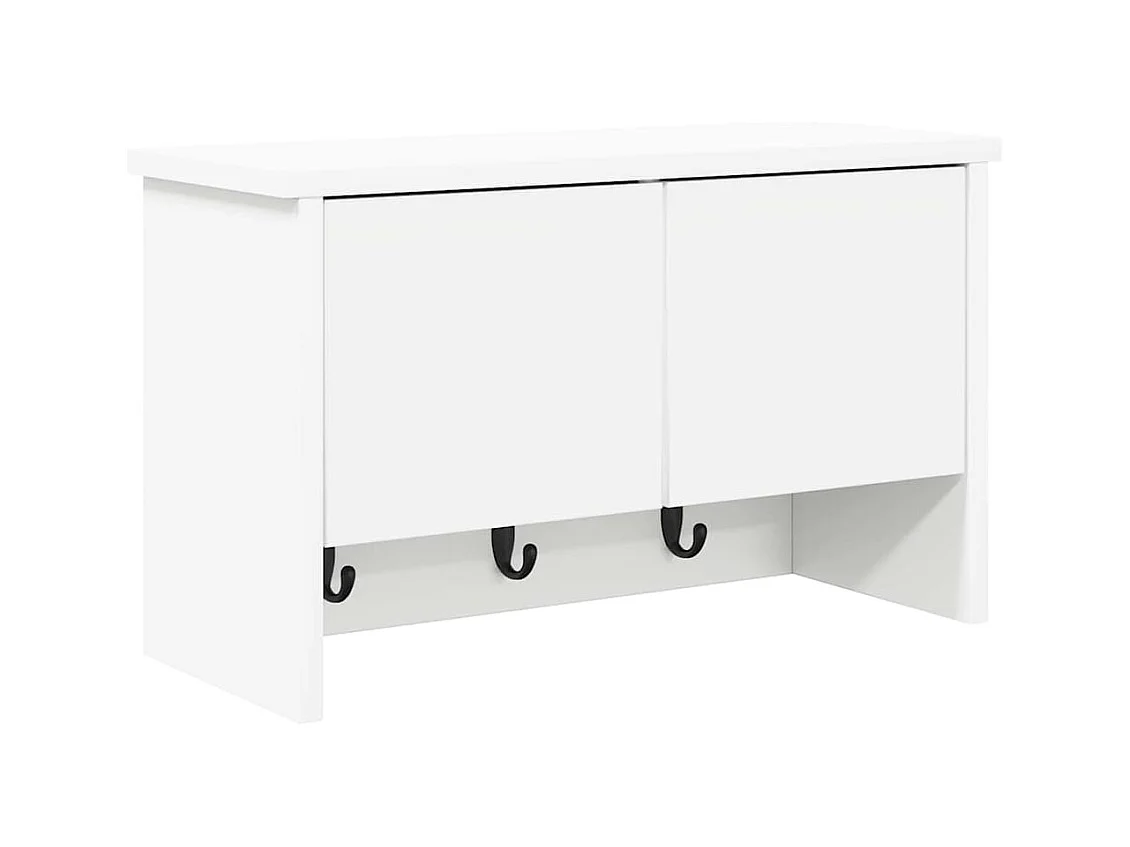 Perchero de pared Blanco 50 x 20 x 30 cm Madera de ingeniería