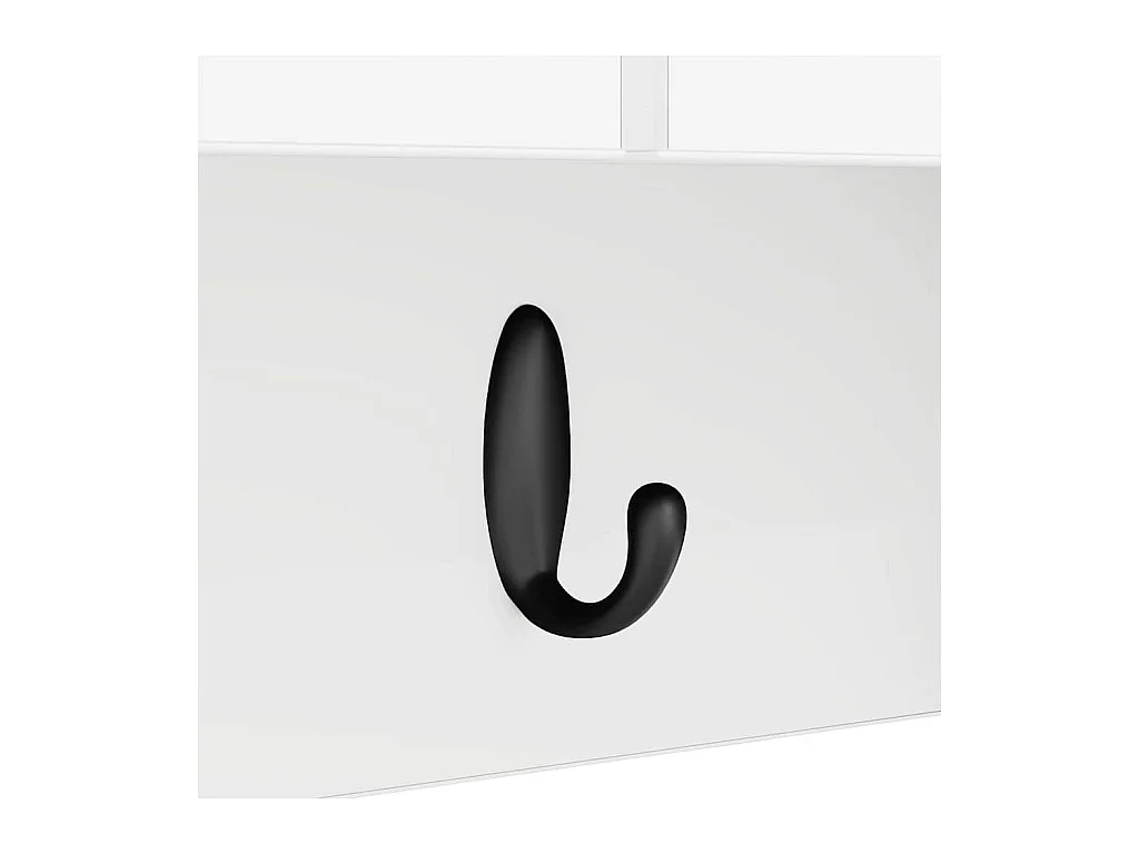 Perchero de pared Blanco 50 x 20 x 30 cm Madera de ingeniería