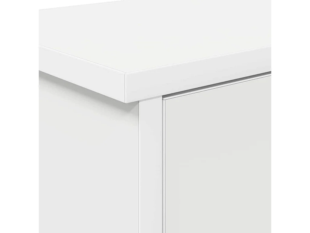 Porte-manteau mural Blanc 50 x 20 x 30 cm Bois d'ingénierie