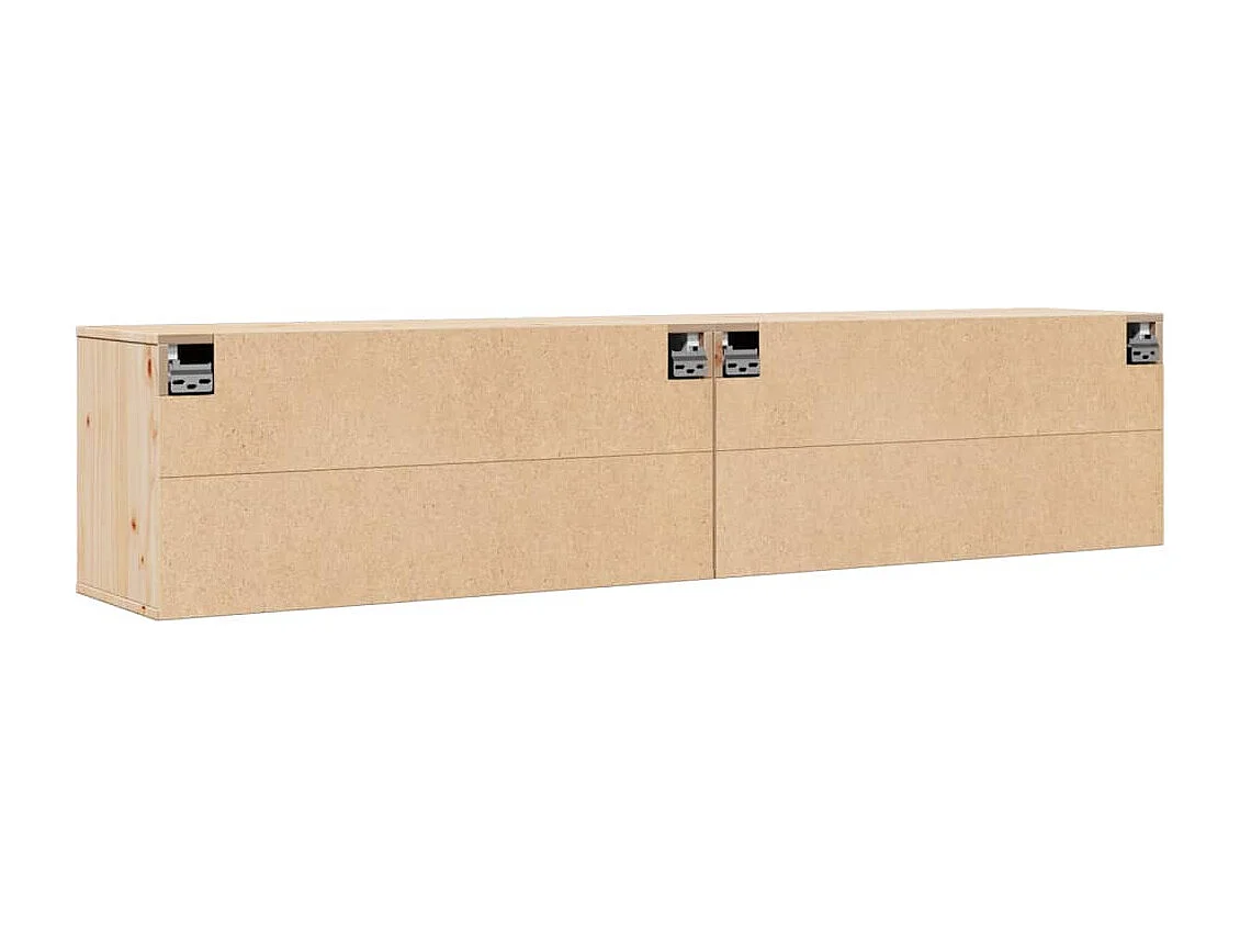 Armoires murales 2 pcs 80x30x35 cm Bois de pin massif