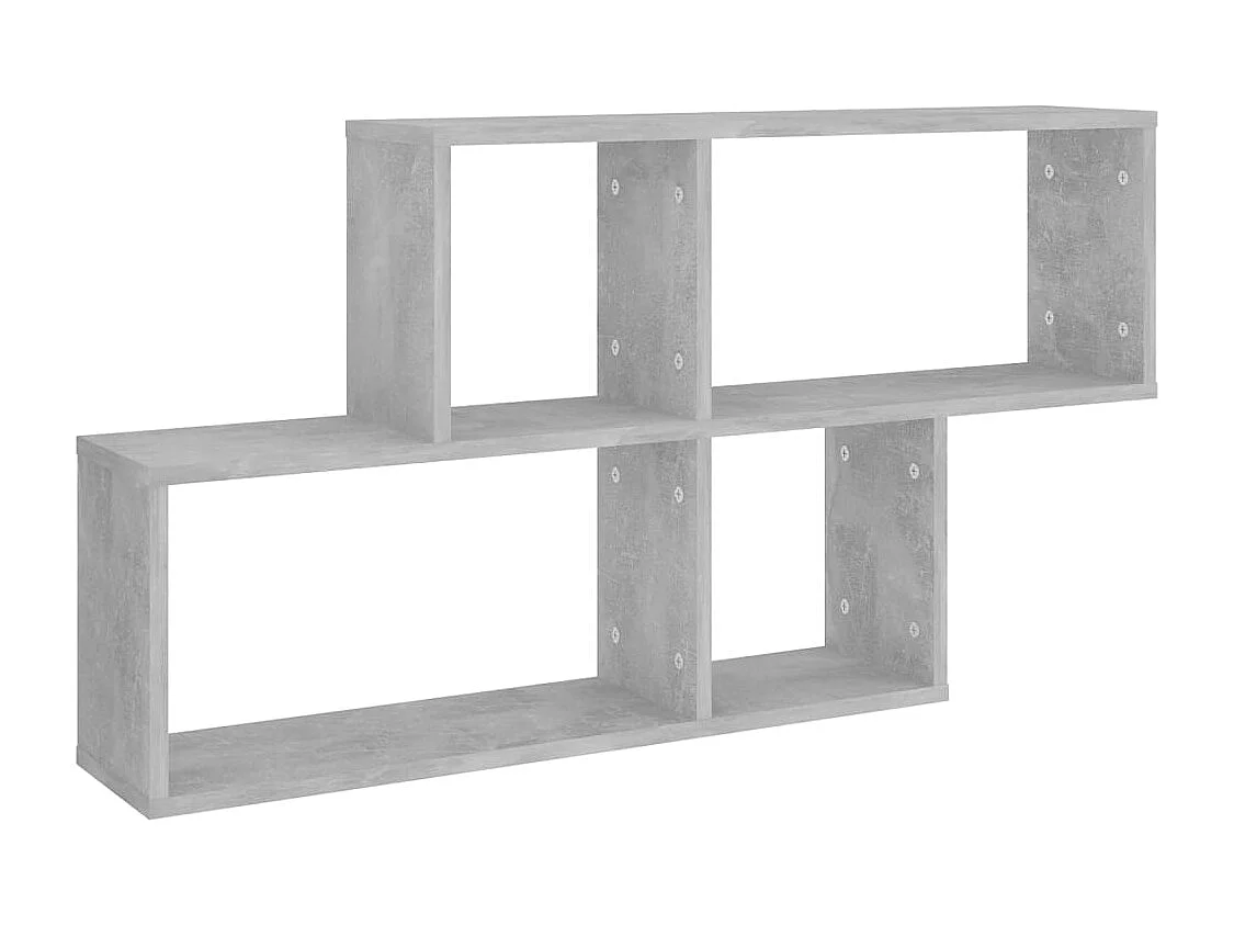 Étagère murale Gris béton 100x18x53 cm Bois d’ingénierie