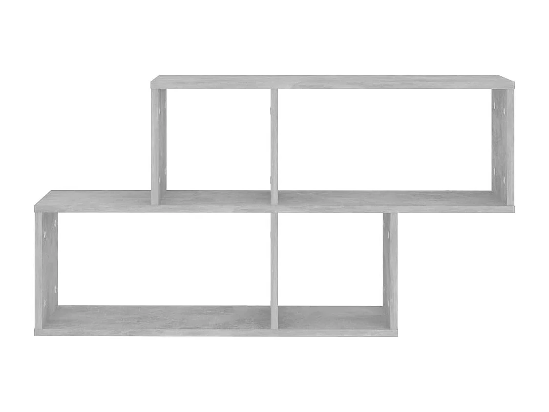 Étagère murale Gris béton 100x18x53 cm Bois d’ingénierie