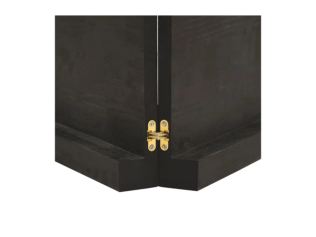 Estante de pared marrón oscuro fabricado en madera maciza de roble tratada