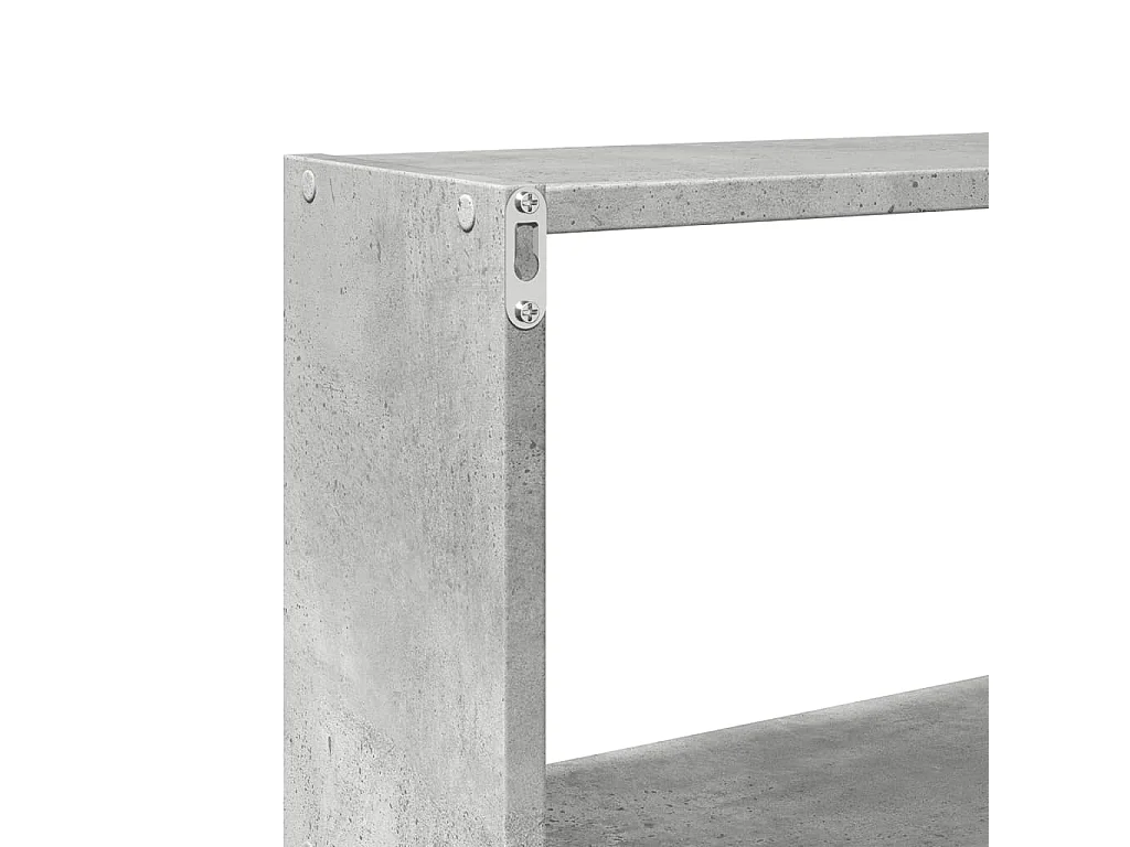 Armario de pared 158x18x53 cm madera de ingeniería gris hormigón