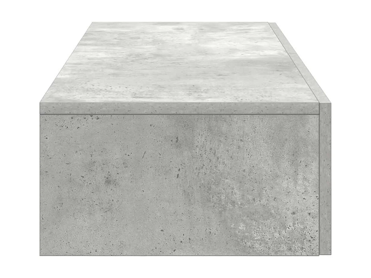 Étagère murale avec tiroirs gris béton bois d'ingénierie