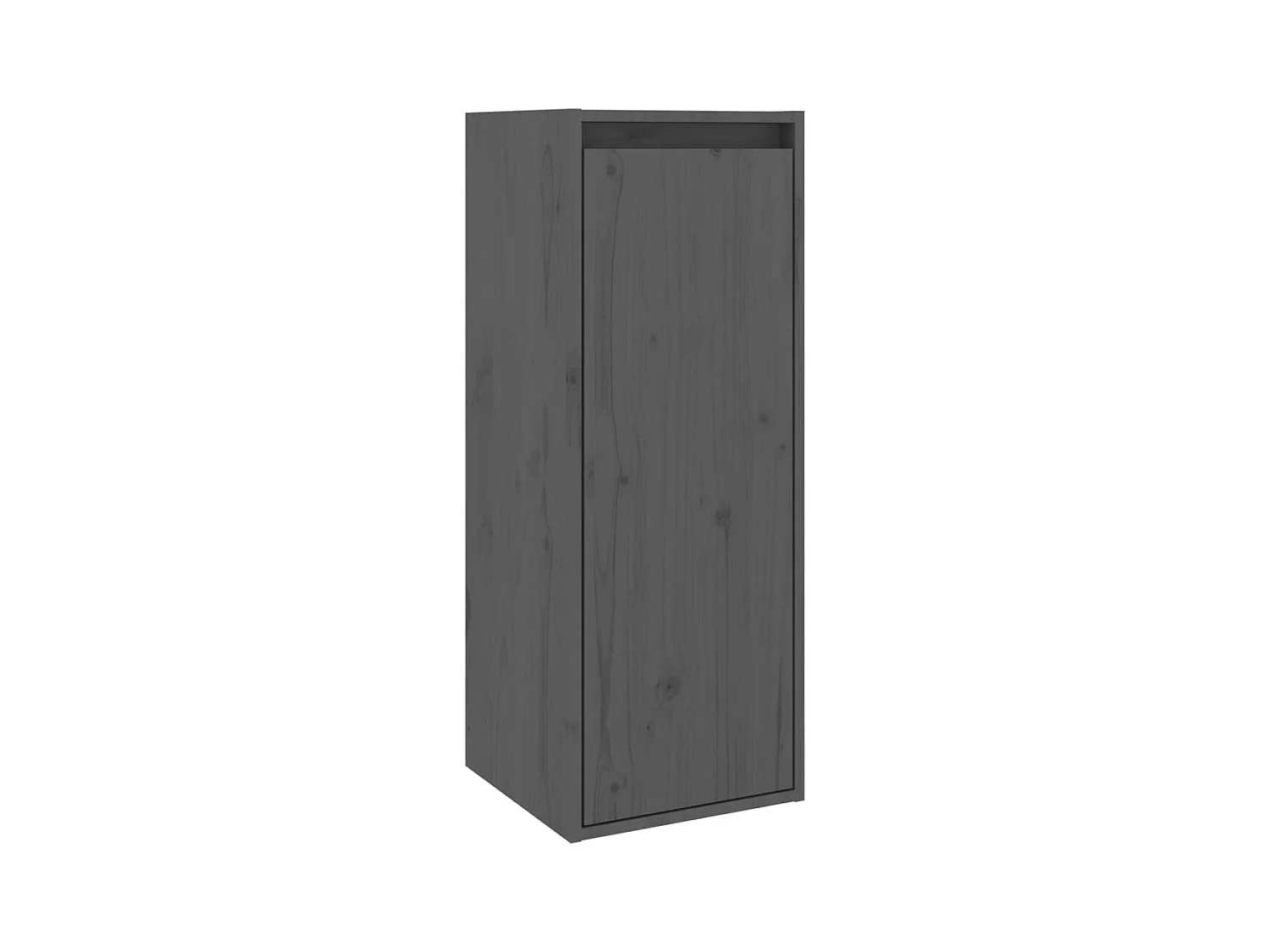 Armario de pared Gris 30x30x80 cm Madera maciza de pino