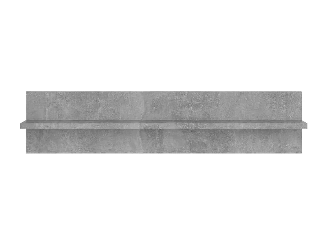 Mensole da parete 2 pezzi Grigio cemento 80x11,5x18cm in legno ingegnerizzato