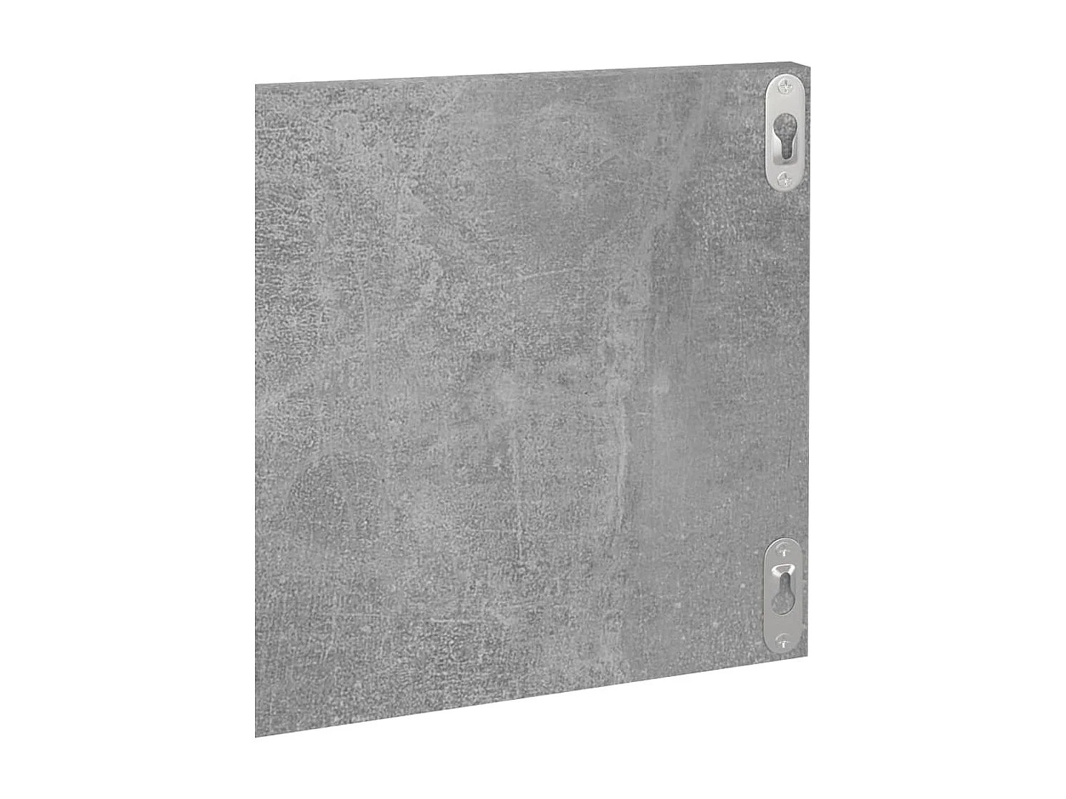 Mensole da parete 2 pezzi Grigio cemento 80x11,5x18cm in legno ingegnerizzato