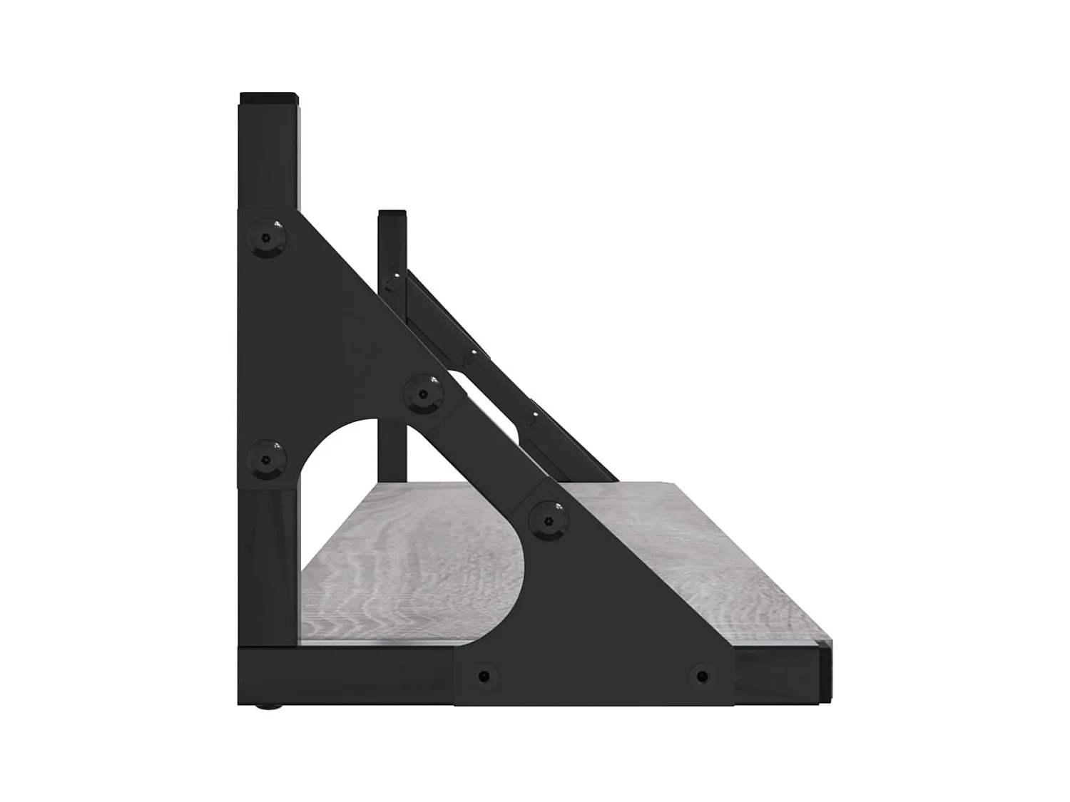 Mensole da parete 2 pezzi Sonoma grigio 80x15x15,5 cm Legno ingegnerizzato