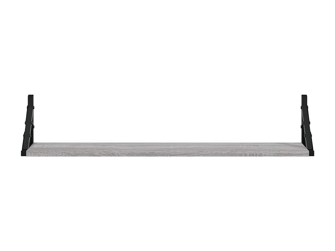 Étagères murales 2pcs Sonoma gris 80x15x15,5 cm Bois ingénierie