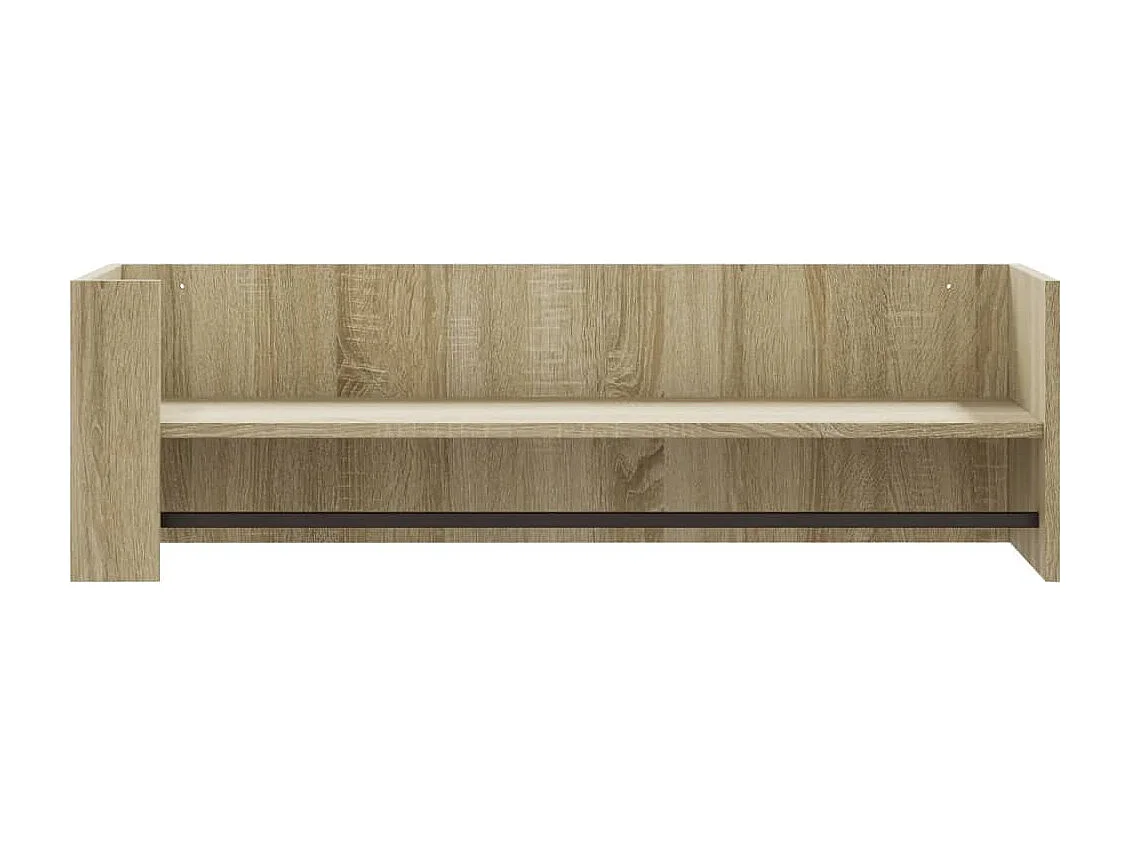 Estante de pared de roble Sonoma 100x35x30,5 cm madera de ingeniería