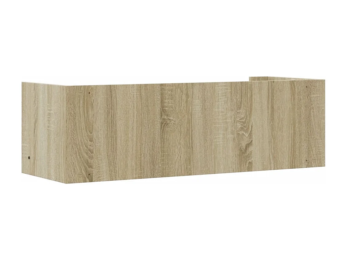 Estante de pared de roble Sonoma 100x35x30,5 cm madera de ingeniería