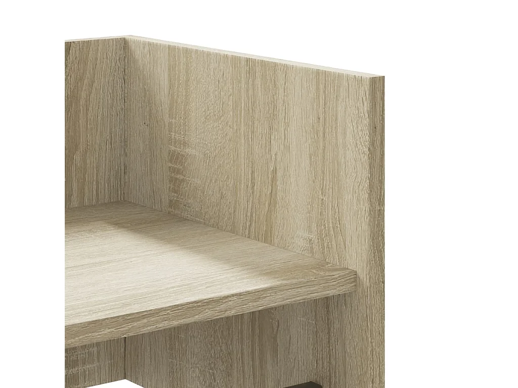 Estante de pared de roble Sonoma 100x35x30,5 cm madera de ingeniería