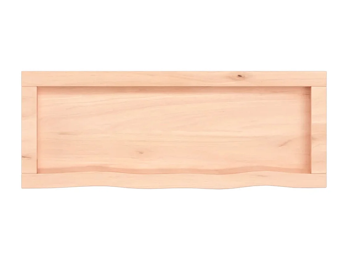 Estante de pared 80x30x(2-6) cm madera maciza de roble sin tratar