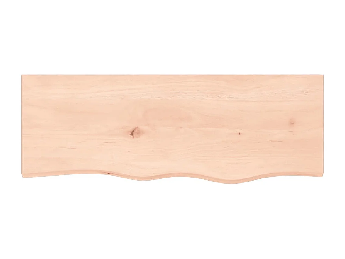 Wandplank 80x30x(2-6) cm massief onbehandeld eikenhout