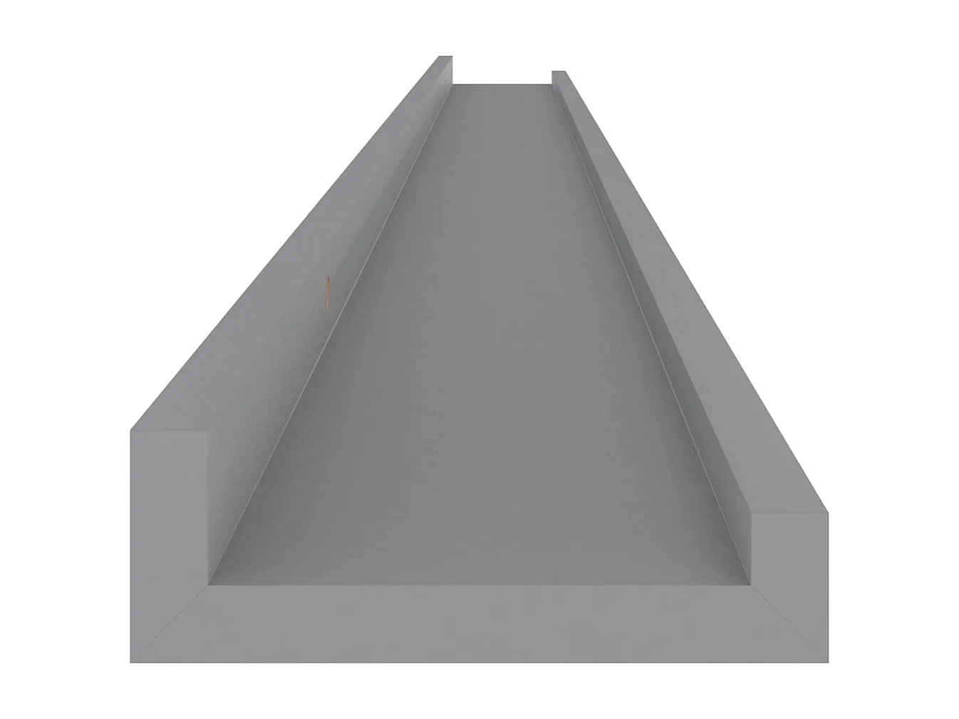 Mensole da parete 2 pezzi Grigio 115x9x3 cm