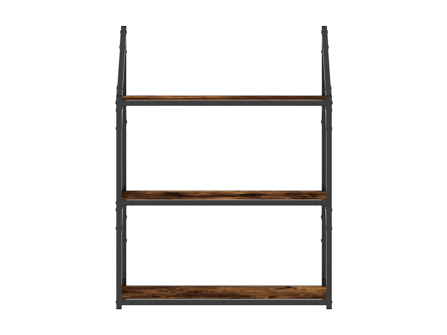 3-laags wandplank gerookt eiken 60x21x78,5 cm