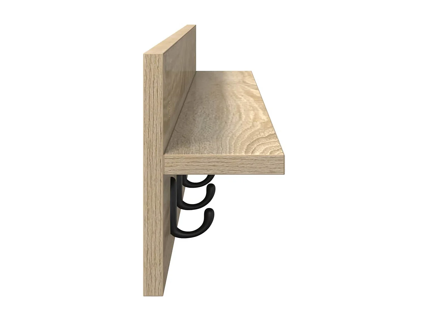 Appendiabiti da parete in rovere Sonoma 100 x 10,5 x 18 cm