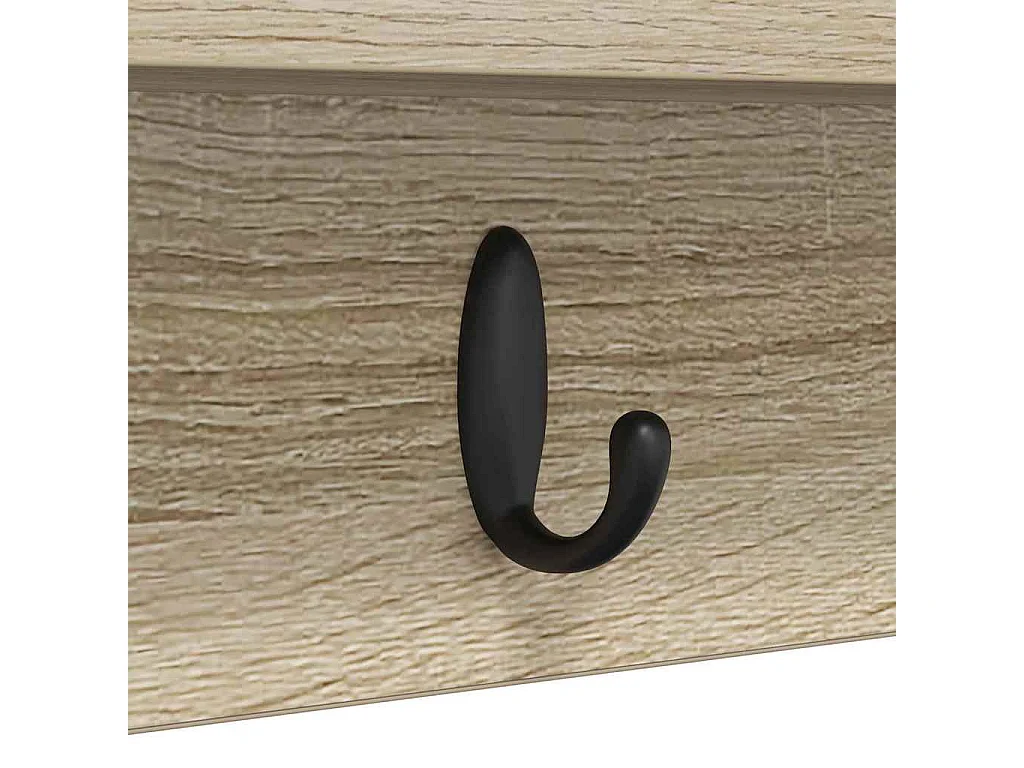 Appendiabiti da parete in rovere Sonoma 100 x 10,5 x 18 cm