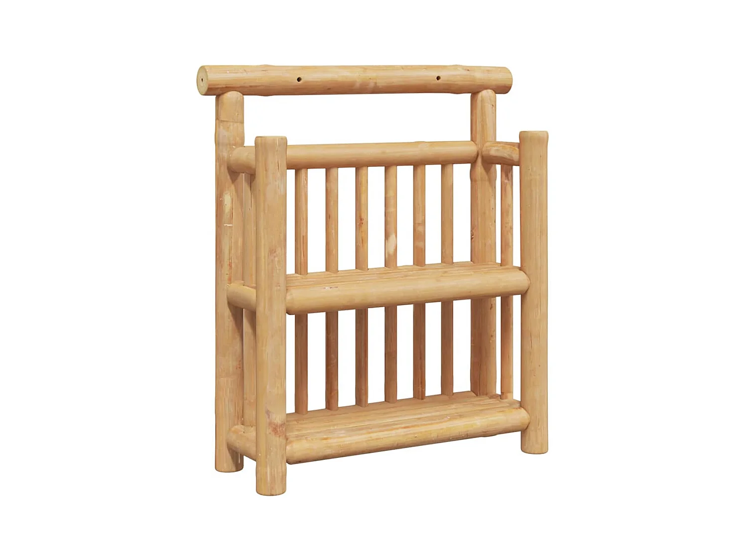 Wandregal mit Ablagefläche Braun 40 x 13 x 44 cm Bambus