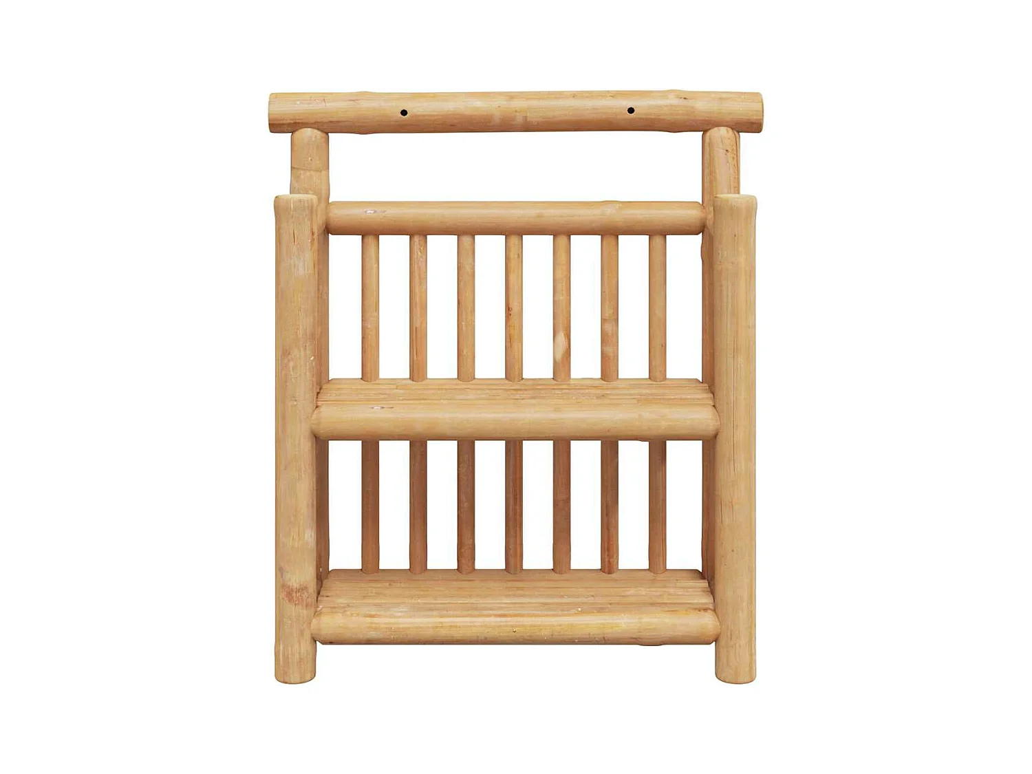 Wandregal mit Ablagefläche Braun 40 x 13 x 44 cm Bambus