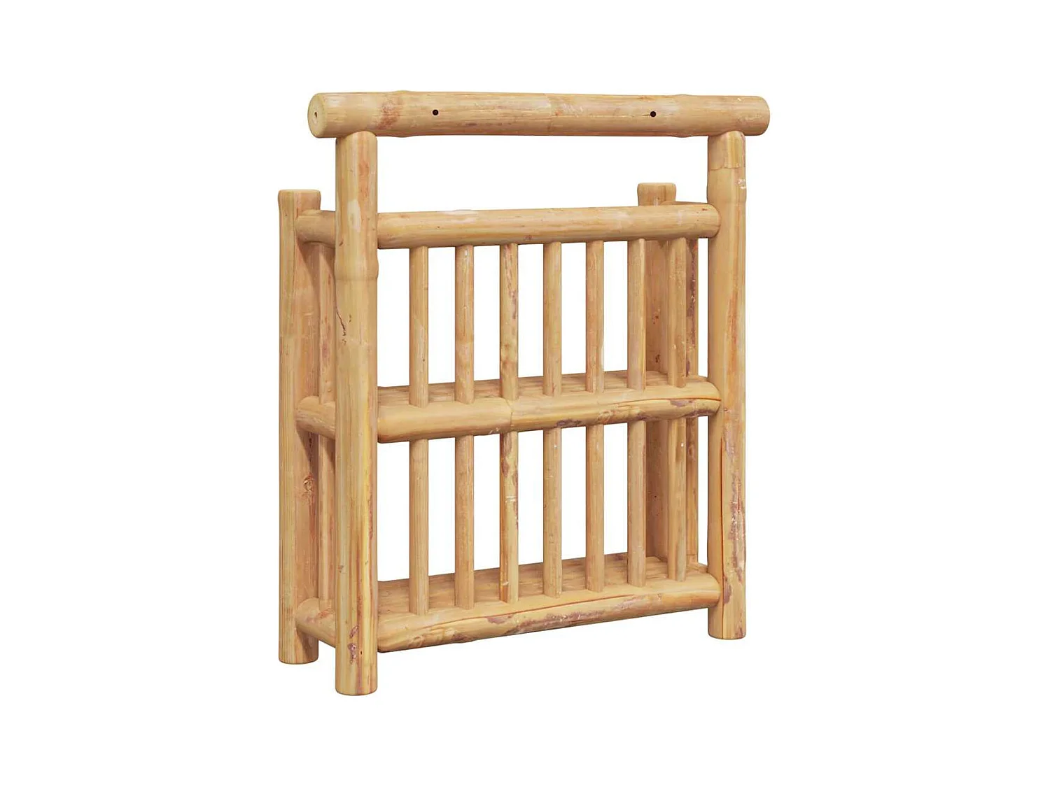 Wandregal mit Ablagefläche Braun 40 x 13 x 44 cm Bambus