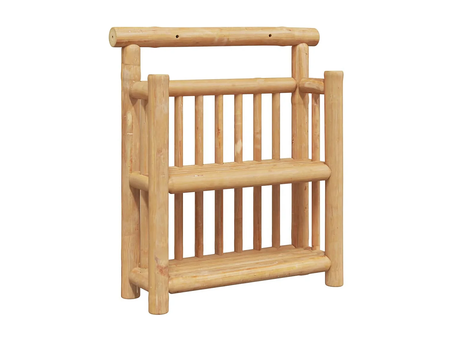 Mensola da parete con ripiano marrone 40 x 13 x 44 cm in bambù