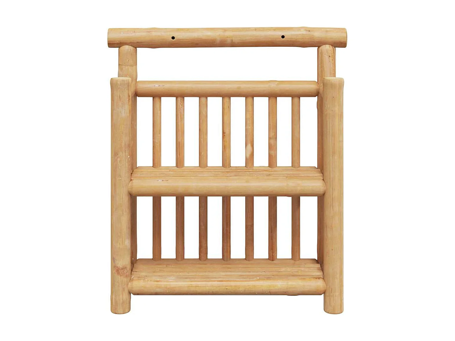 Mensola da parete con ripiano marrone 40 x 13 x 44 cm in bambù