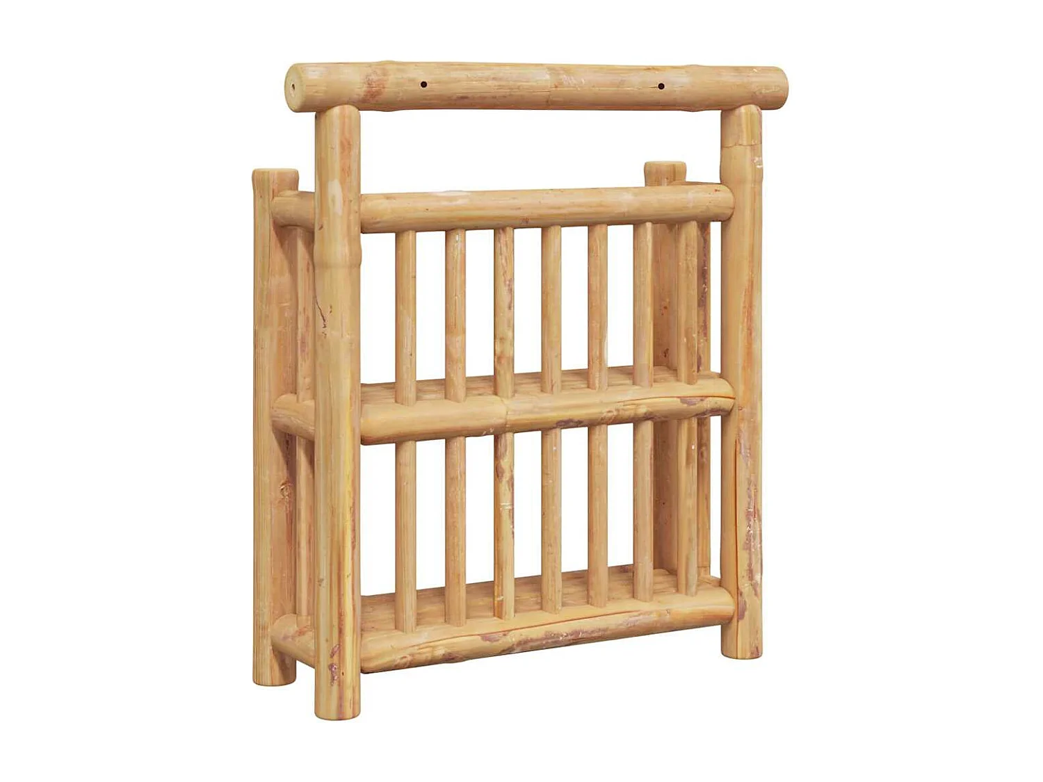 Mensola da parete con ripiano marrone 40 x 13 x 44 cm in bambù