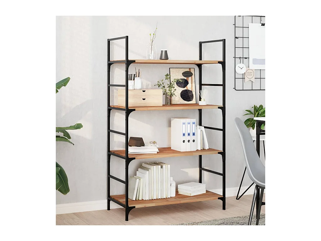 Mensola sospesa 100x40x2 cm in massello di acacia finitura olio