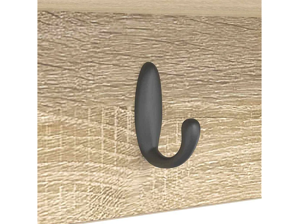 Perchero de pared con estante roble Sonoma 100 x 16 x 26 cm