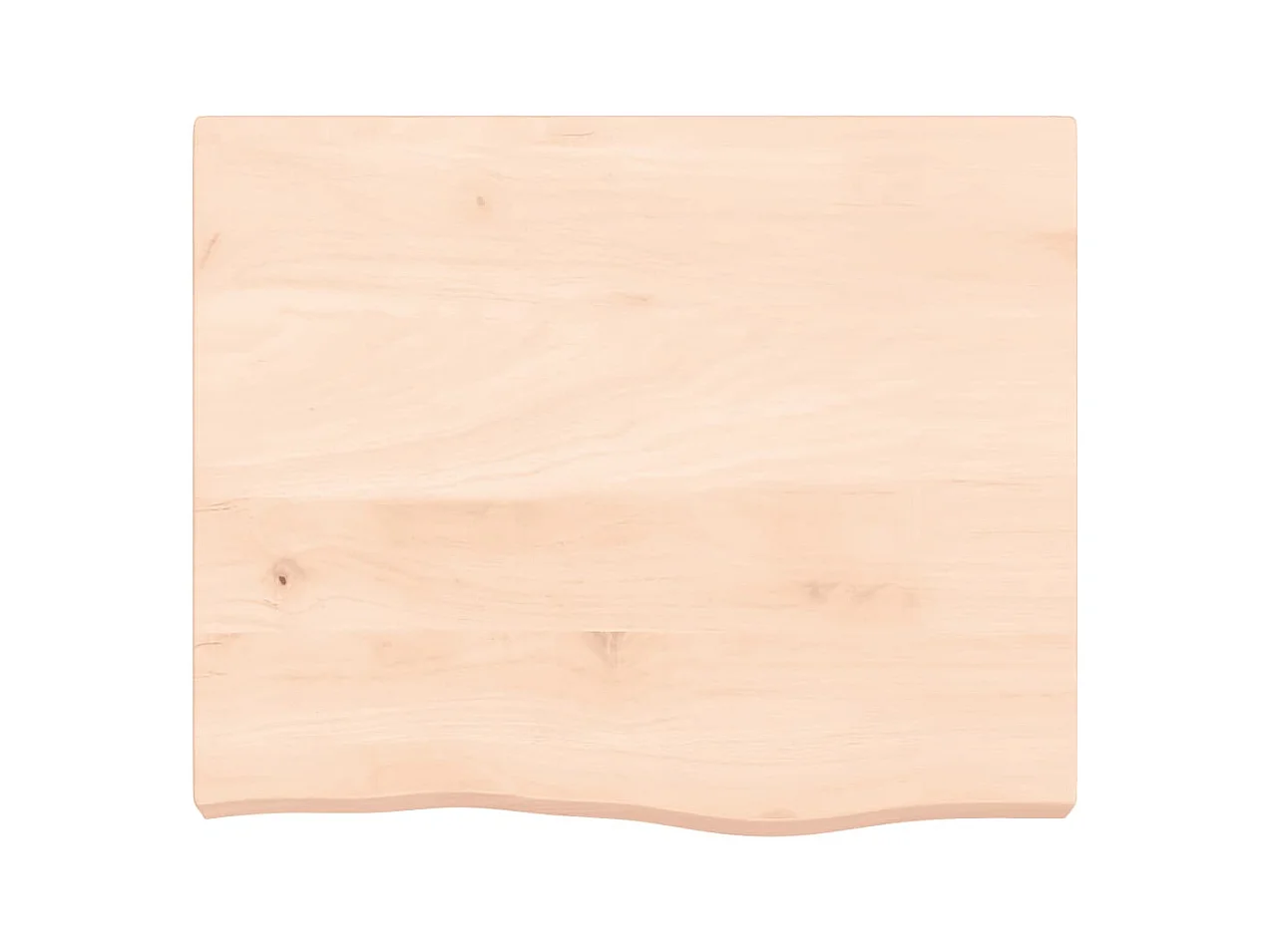 Wandplank 60x50x(2-6) cm massief onbehandeld eikenhout