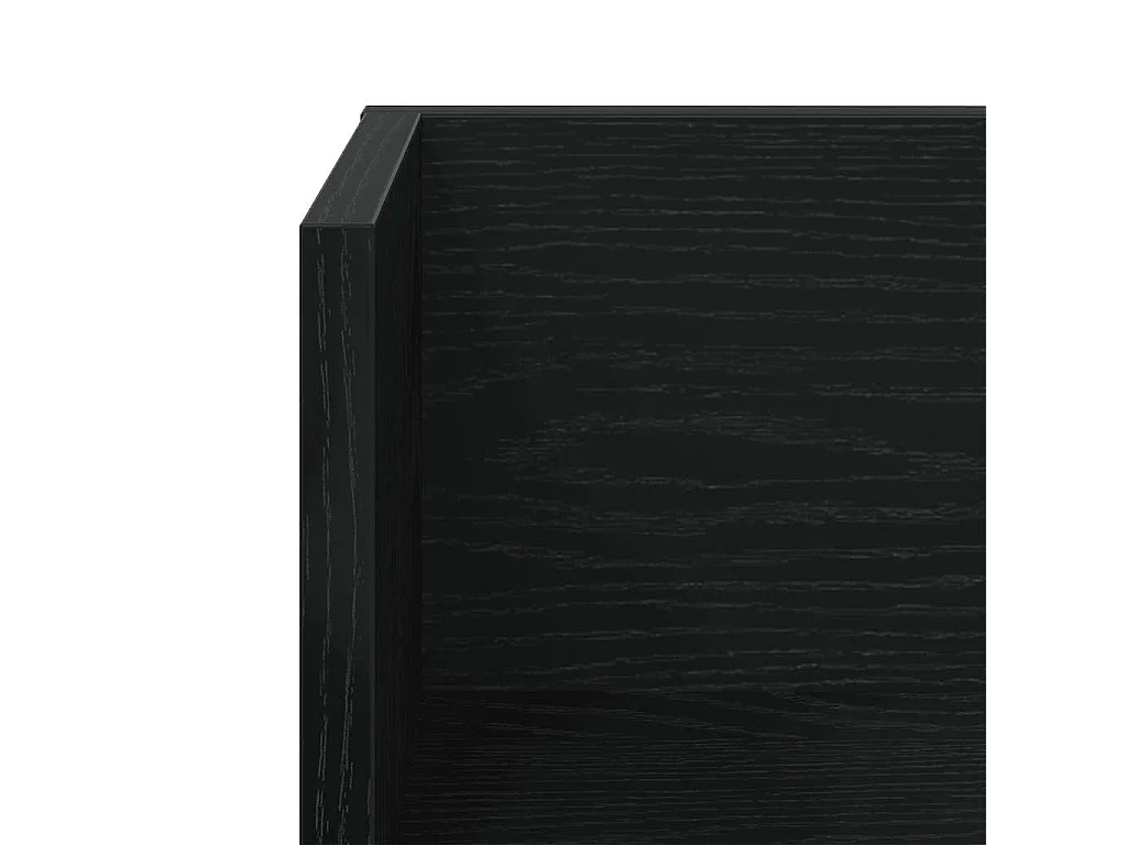 Mensole da parete 2 pezzi nere 100x16,5x16,5 cm in legno ingegnerizzato