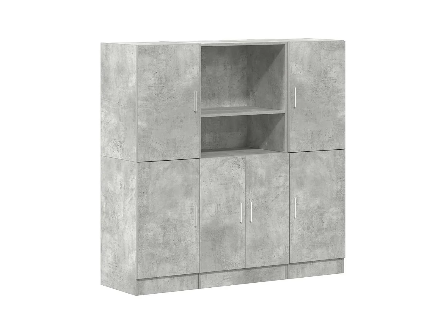 Conjunto de gabinetes de cocina de 3 piezas en gris hormigón