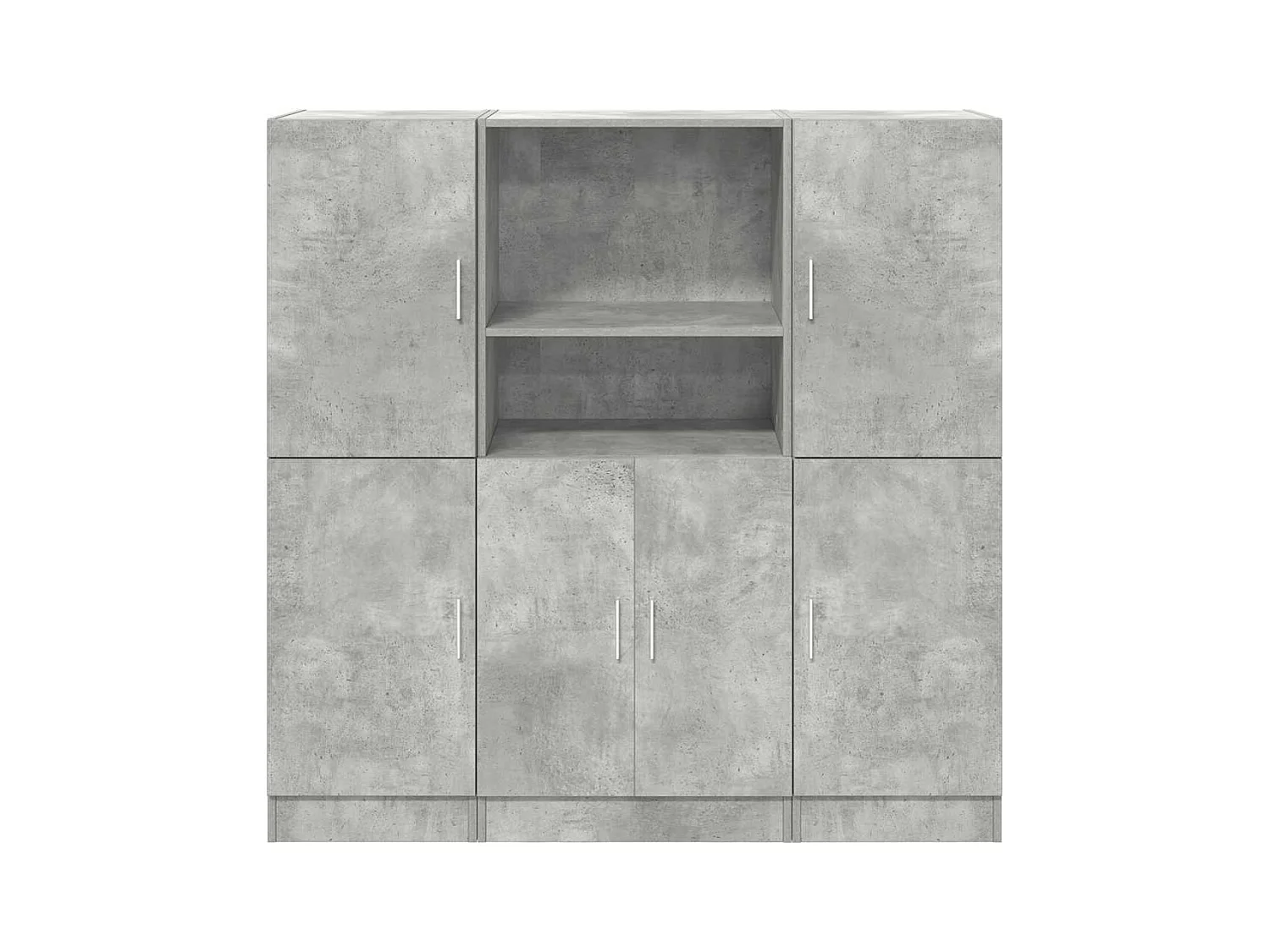 Conjunto de gabinetes de cocina de 3 piezas en gris hormigón