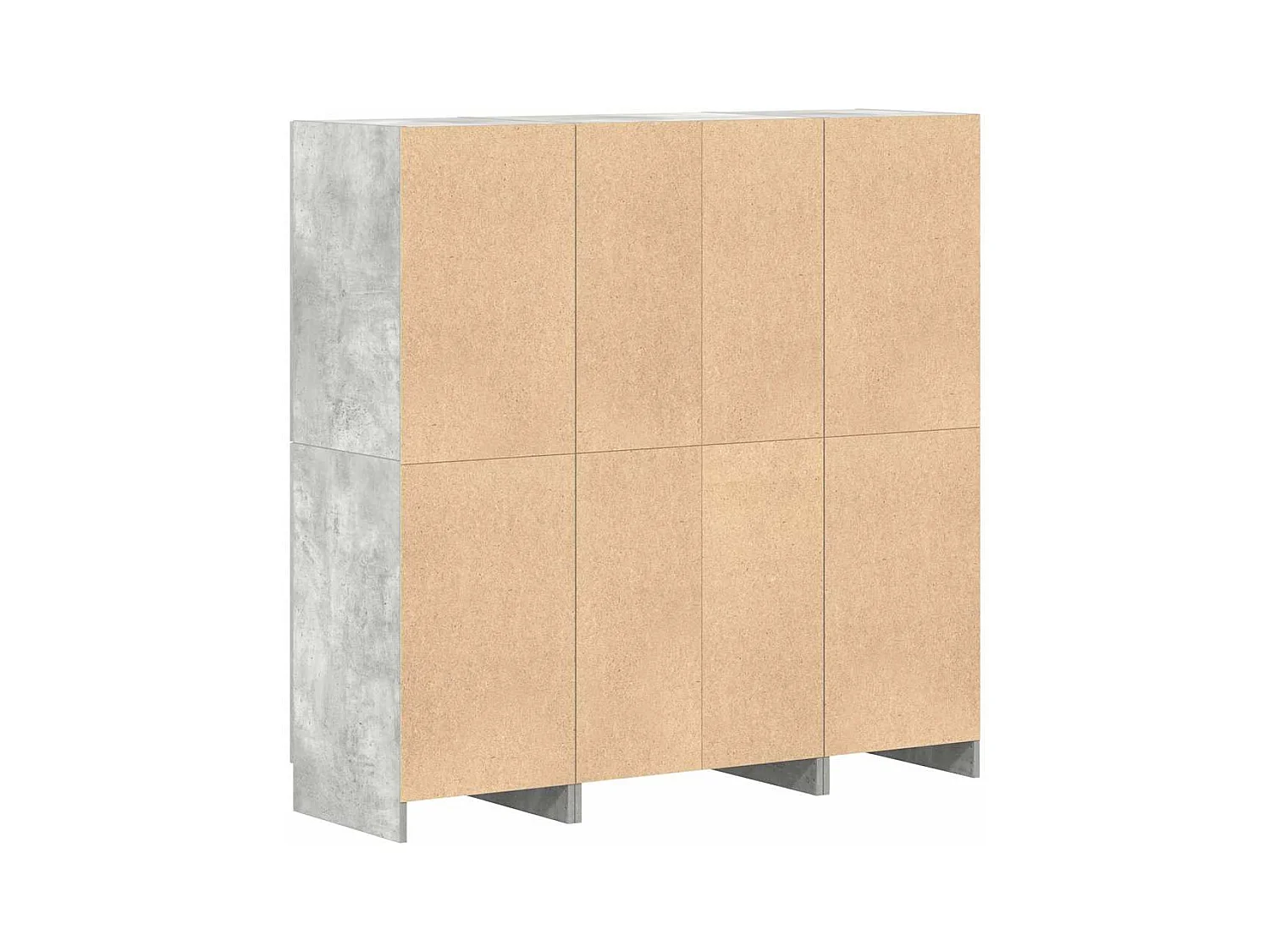 Conjunto de gabinetes de cocina de 3 piezas en gris hormigón