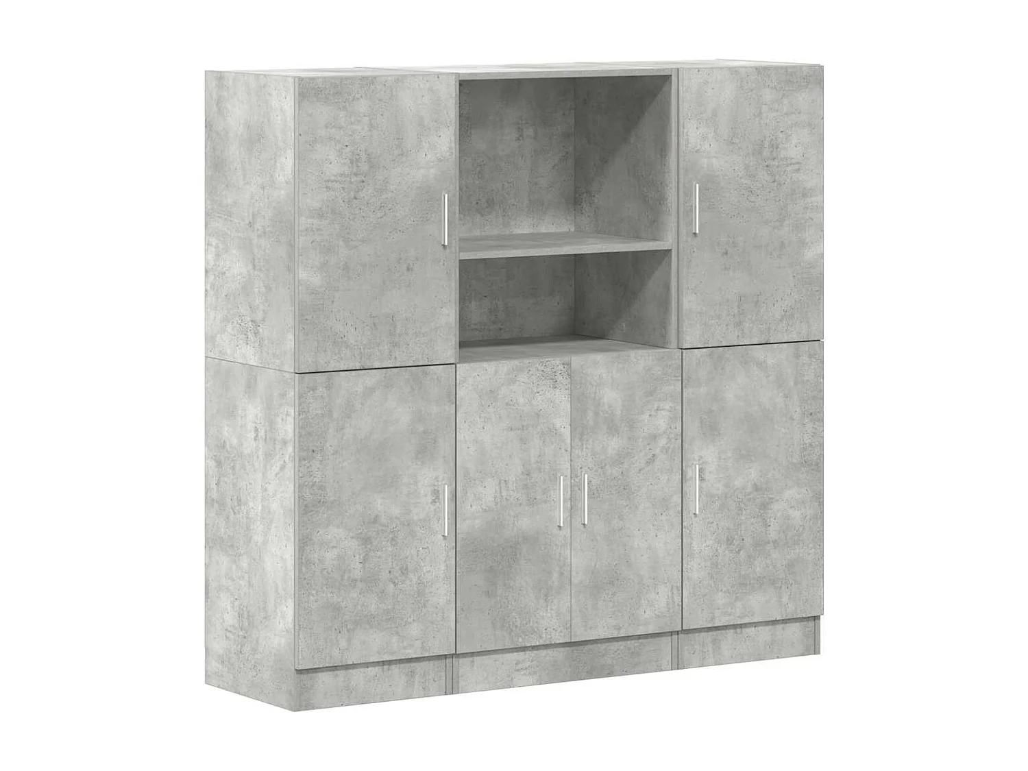Ensemble d'armoires de cuisine 3 pcs gris béton