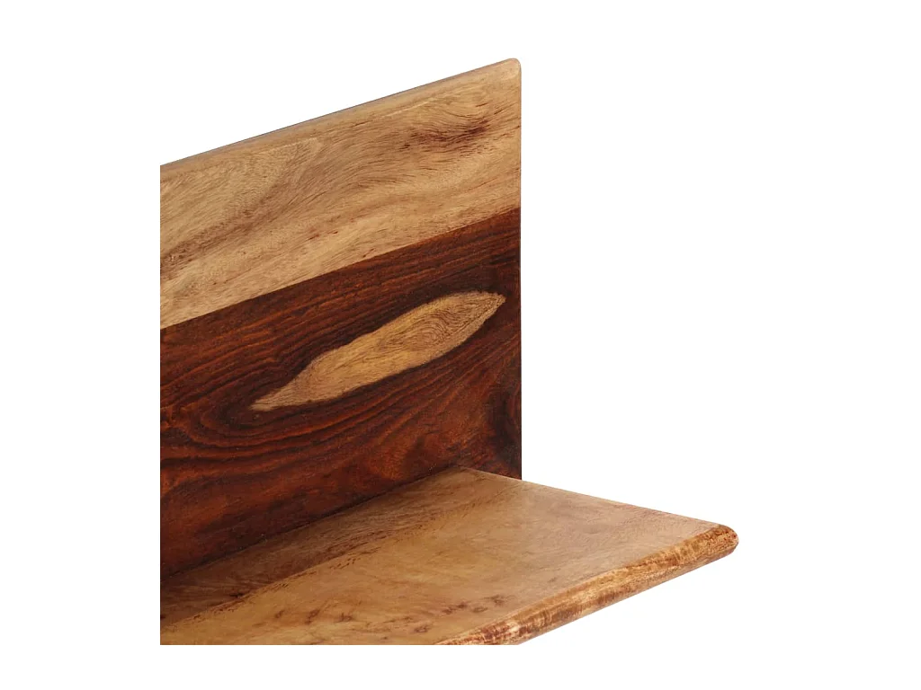 Estantes de pared 2 uds 58 x 26 x 20 cm Madera maciza