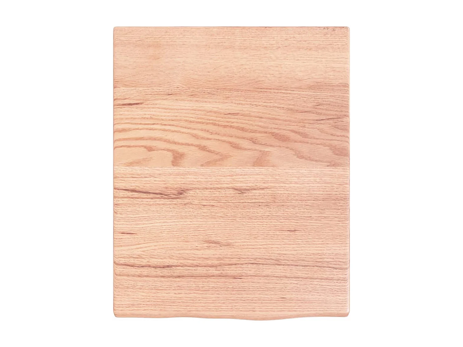 Lichtbruine wandplank 40x50x2 cm massief behandeld eikenhout