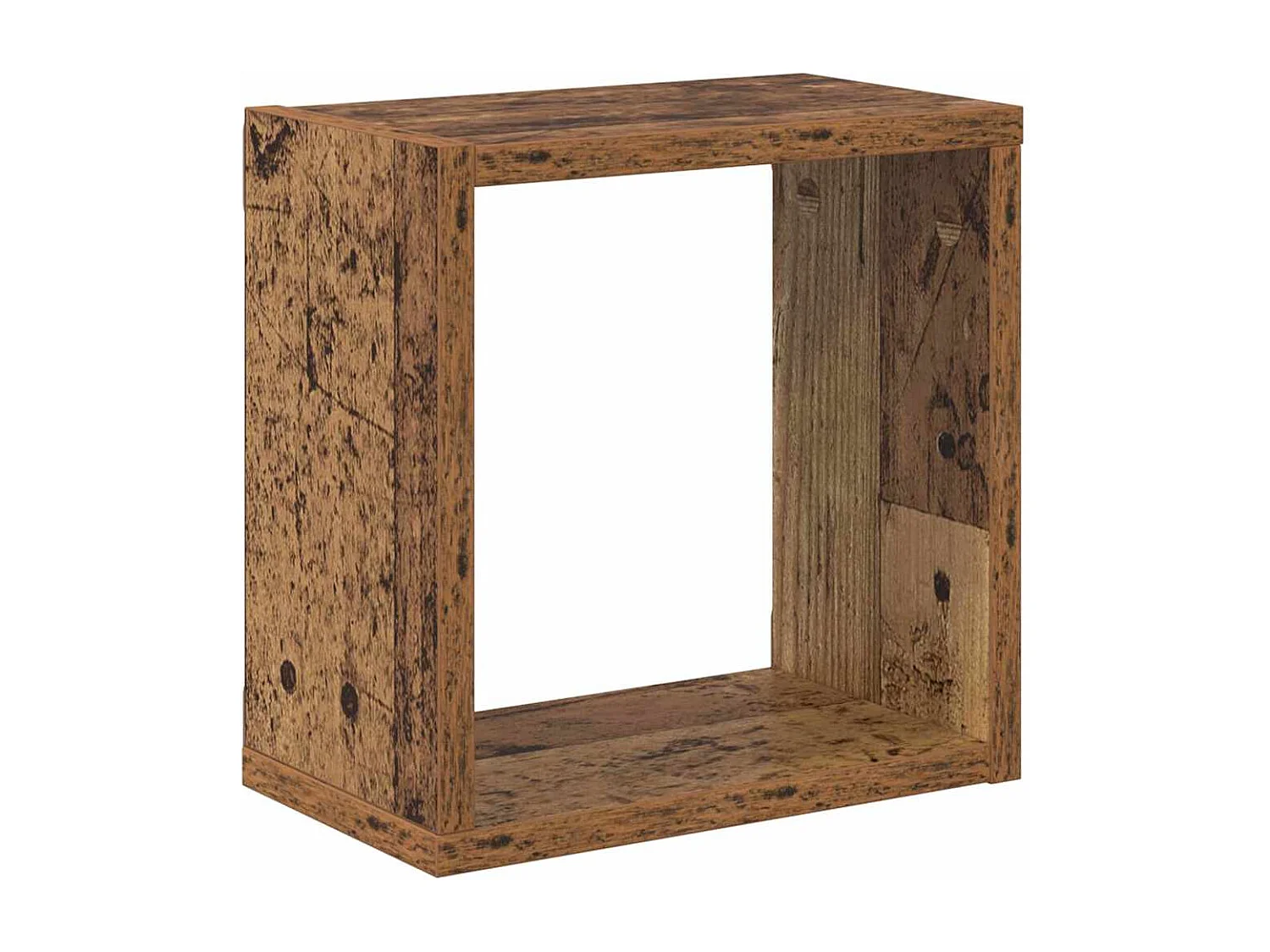 Mensole da parete con ripiano 2 pezzi Legno antico 26 x 15 x 26 cm