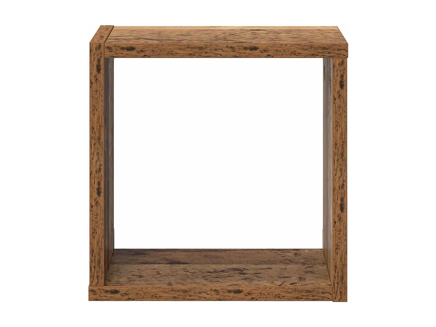 Mensole da parete con ripiano 2 pezzi Legno antico 26 x 15 x 26 cm