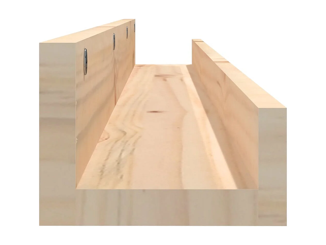 Étagères murales 2 pcs 110x12x9 cm Bois de pin massif