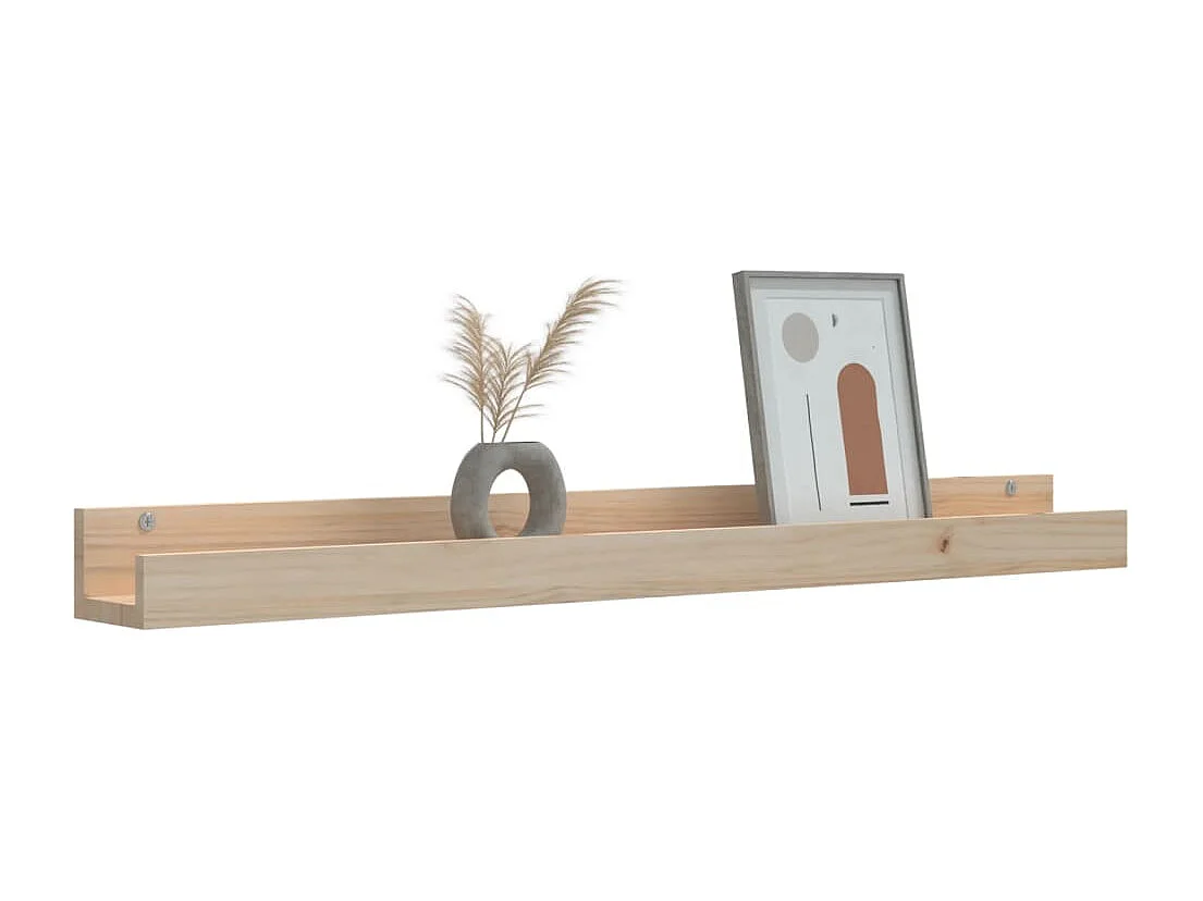 Étagères murales 2 pcs 110x12x9 cm Bois de pin massif
