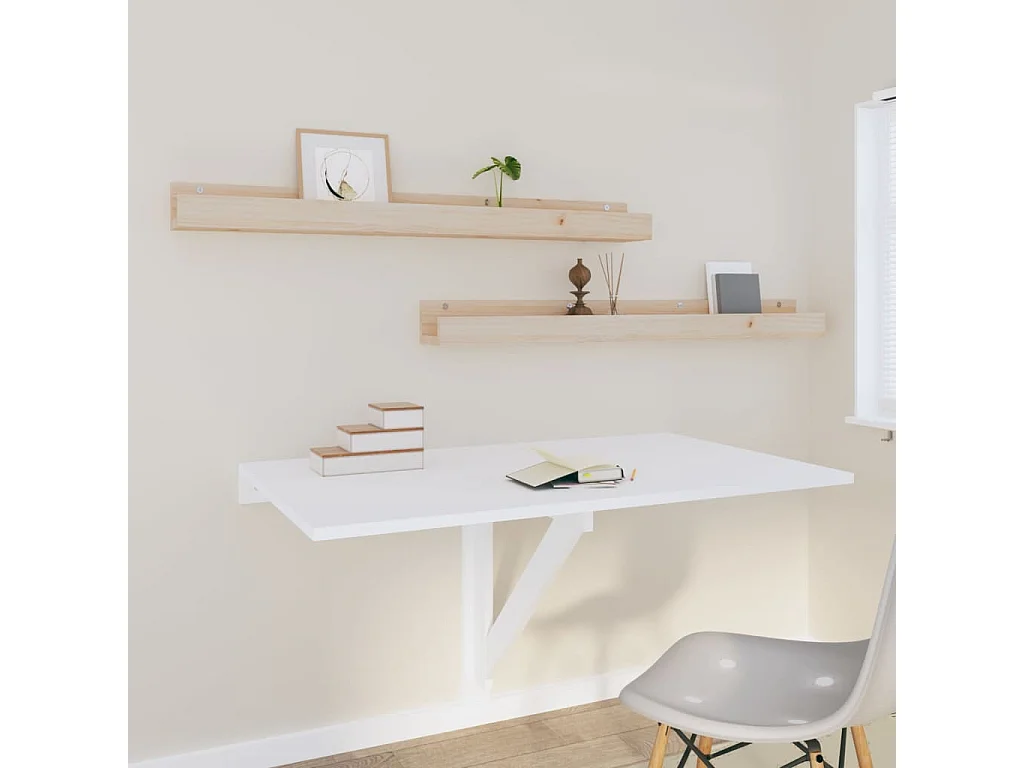 Étagères murales 2 pcs 110x12x9 cm Bois de pin massif