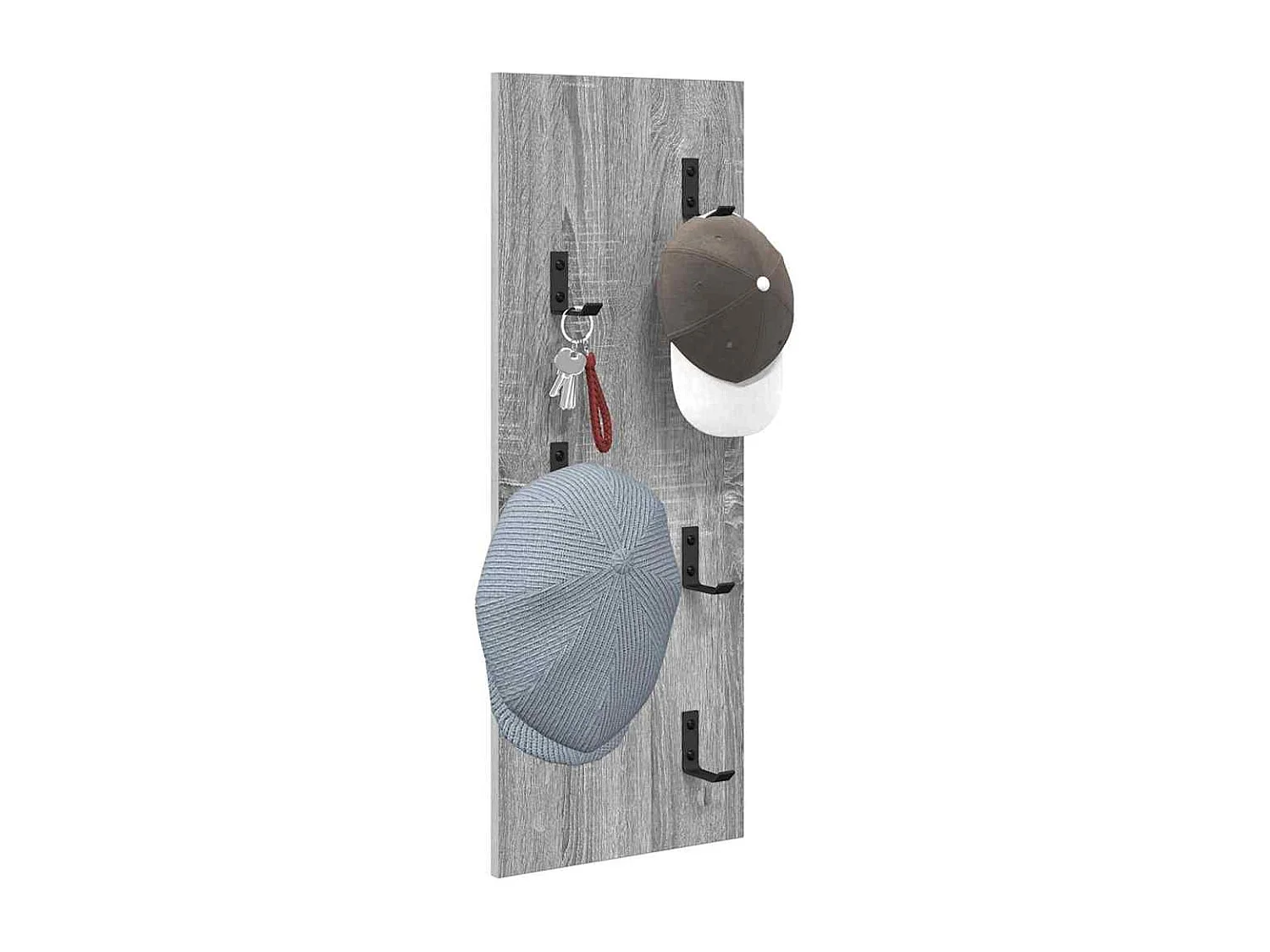 Porte-manteau mural Montage mural Sonoma gris 30 x 1.5 x 80 cm
