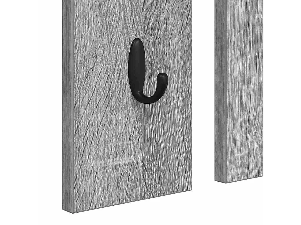 Porte-manteau mural avec étagère Sonoma gris 84 x 10 x 80 cm