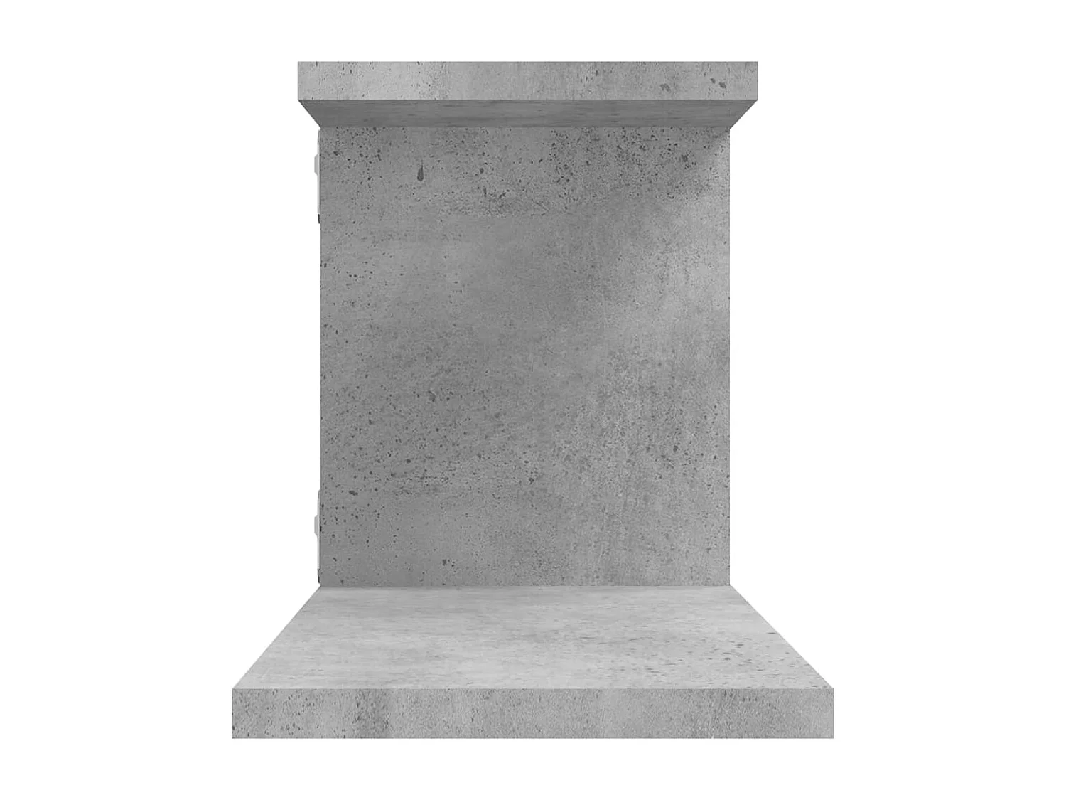 Betongrijs wandmeubel voor tv 125x18x23 cm, vervaardigd uit bewerkt hout