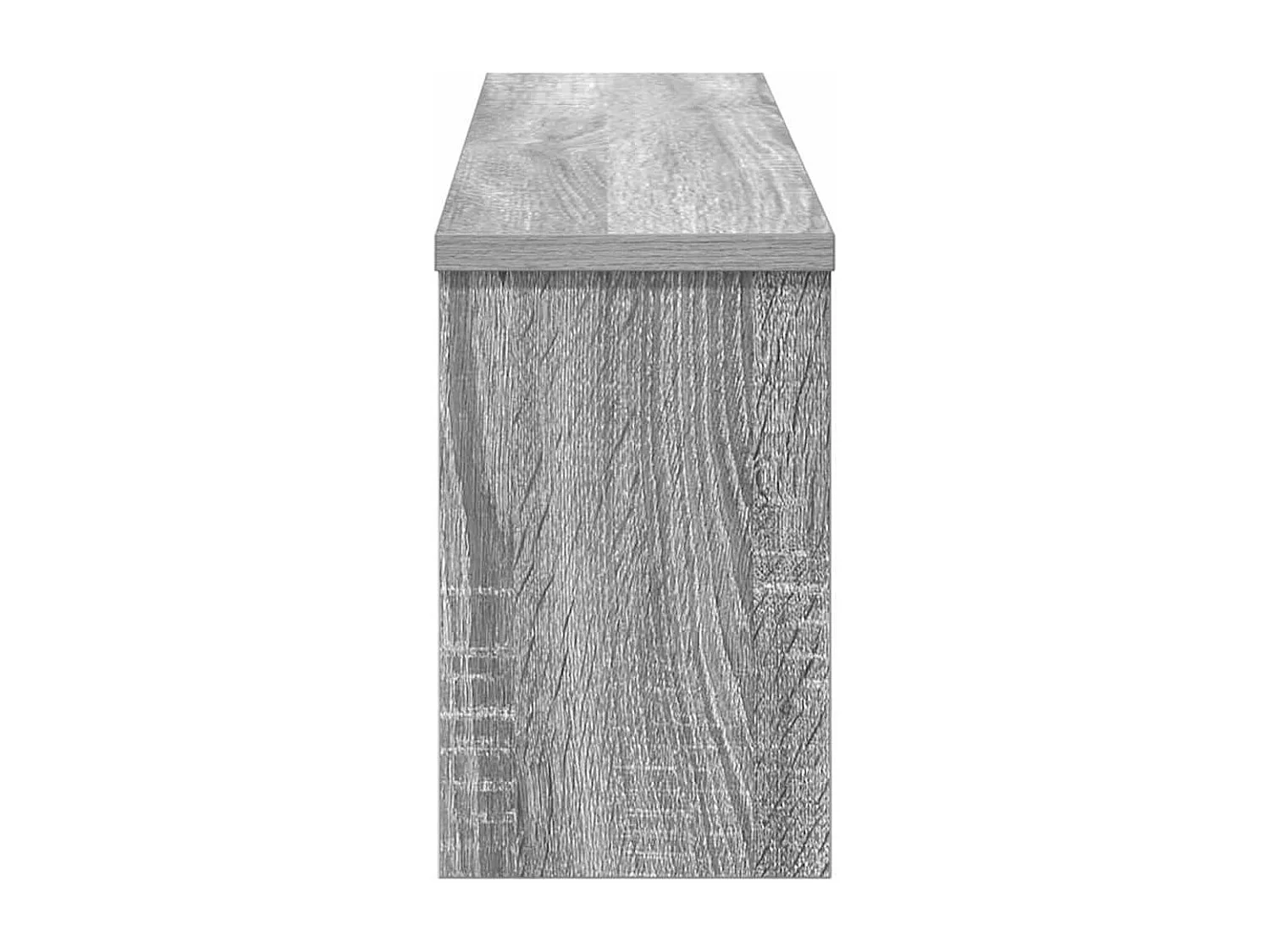 Perchero de pared con estante Sonoma, gris, 75 x 16 x 26 cm